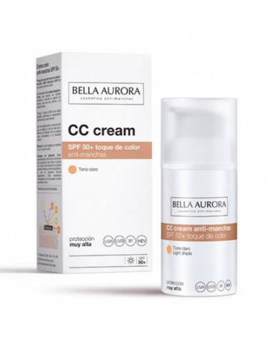 Bella Aurora CC Cream con Color Tono Medio SPF50+ 30ml