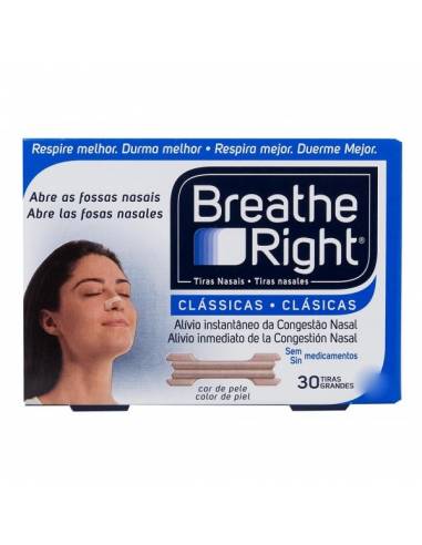 RHINOMER BREATHE RIGHT TIRAS NASALES ADH CLASICAS 30 U