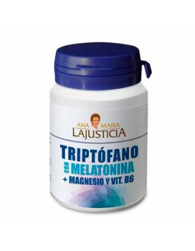 Ana María LaJusticia Triptófano Con Melatonina + Magnesio y Vit.B6 (60comp.)