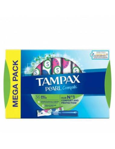 Tampax Pearl Compak Súper 36 Tampones