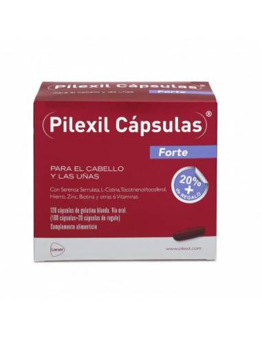 Pilexil Cápsulas Forte 100+20 cápsulas