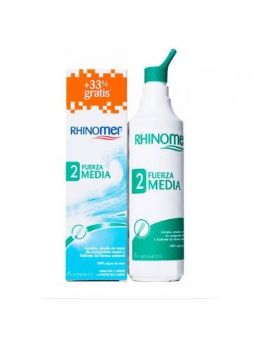 RHINOMER FUERZA 2 NEBULIZADOR LIMPIEZA NASAL 180ML +33% Gratis